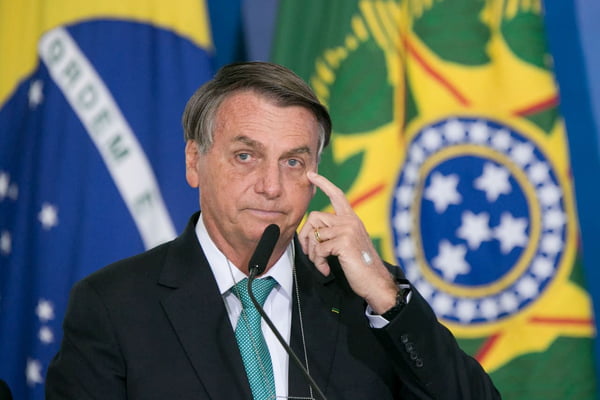 Agenda do Presidente Jair Bolsonaro durante “Cerimônia de anuncio Caixa Patrocínio ao Esporte Brasileiro”. Fotos: Rafaela Felicciano/Metrópoles