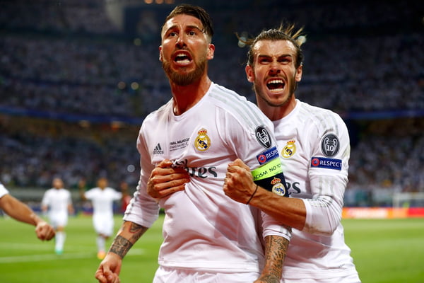 Real Madrid Sergio Ramos e Gareth Bale