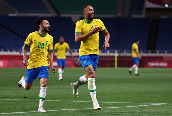 Brasil x Egito – Matheus Cunha abriu o placar para a seleção brasileira