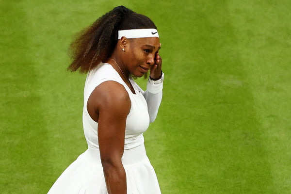 Serena Williams chorando