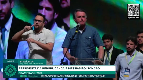 Bolsonaro em discurso na Cpac – Reprodução
