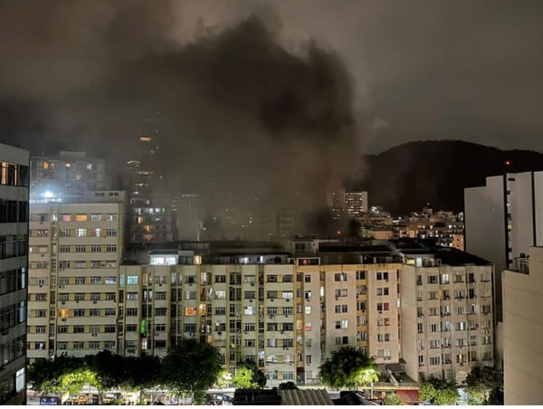 Incêndio em Botafogo, zona sul do Rio