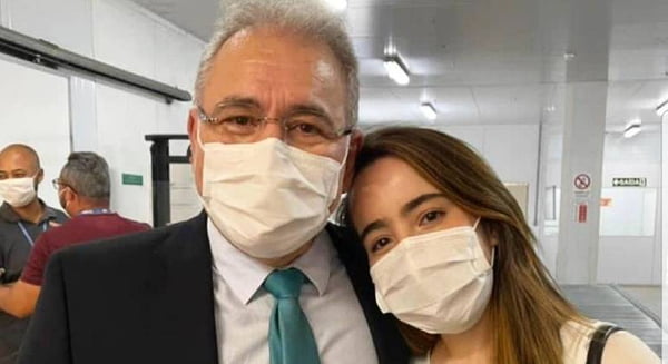 Marcelo Queiroga e a filha Daniella