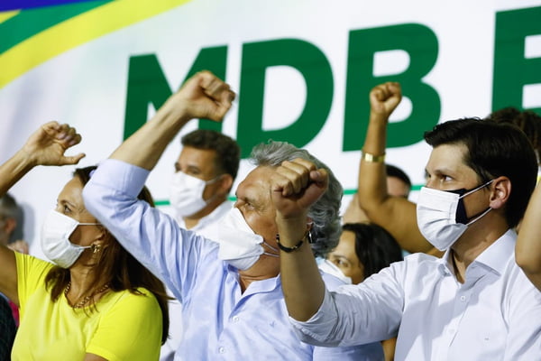 Ronaldo Caiado e Daniel Vilela: DEM e MDB anunciam aliança em Goiás