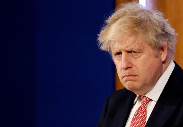 O primeiro ministro inglês, Boris Johnson