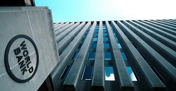 Imagem da faixada do Banco Mundial, localizado em Washington, nos Estados Unidos - Metrópoles