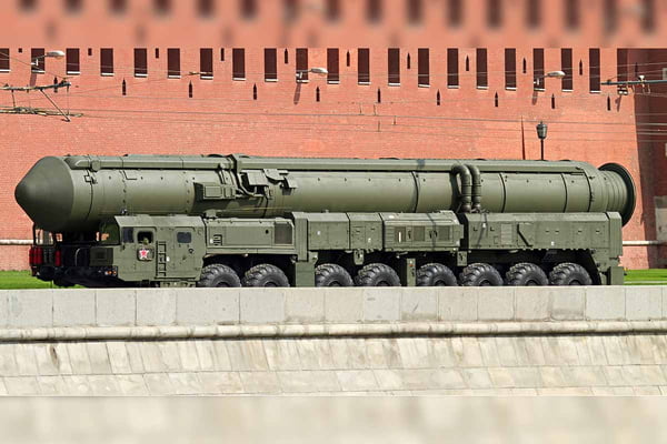 Russian nuclear missile Topol-M near the Kremlin