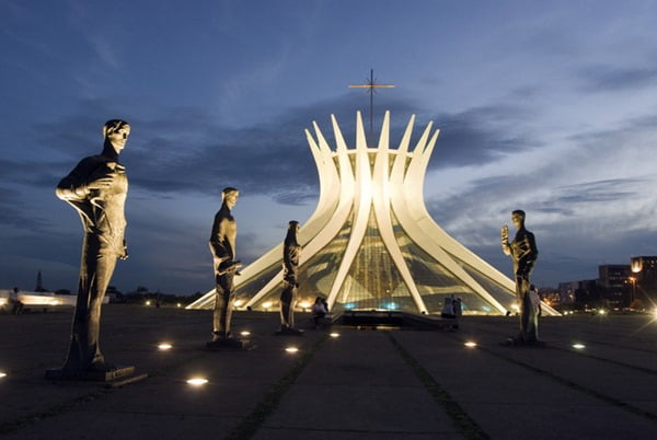 Parte externa da Catedral, monumento localizado em Brasília- Metrópoles