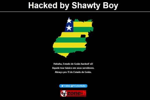 ataque hacker no site do governo de goiás