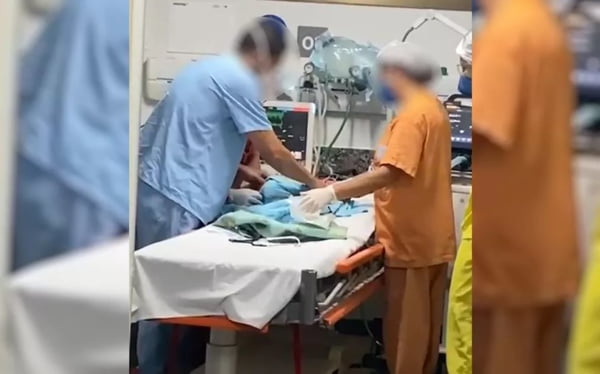 Recém-nascido é atendido em emergência após pai acertar panela de ferro na cabeça dele, em Goiânia, Goiás