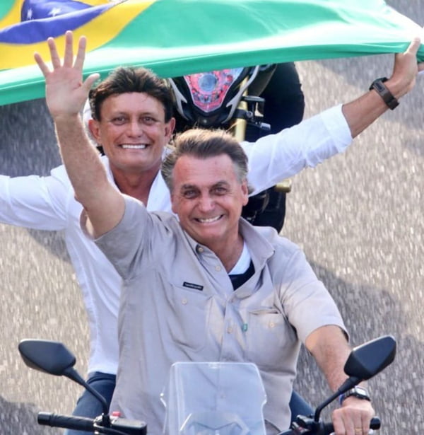 Jair Bolsonaro e deputado Éder Mauro