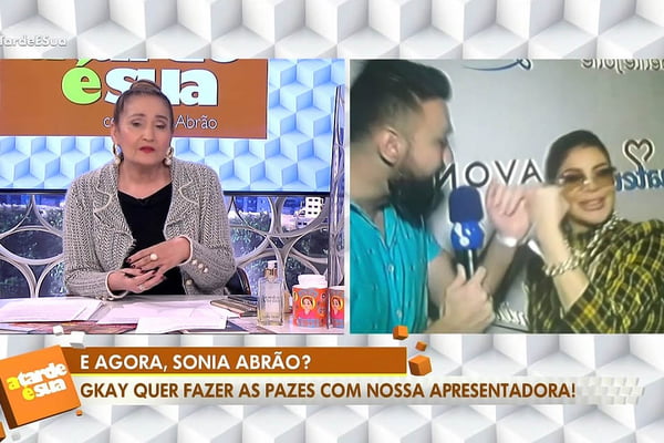 Gkay quer selar a paz com Sonia Abrão