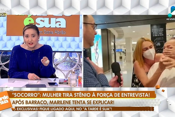Sonia Abrão critica Marilene Saade por tirar Stênio Garcia à força de entrevista
