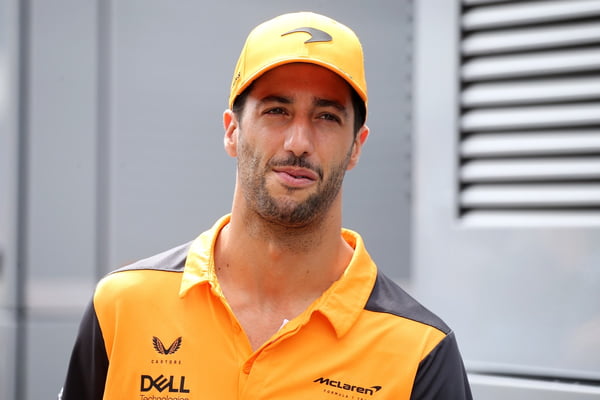 Daniel Ricciardo of McLaren  in the paddock before  the F1