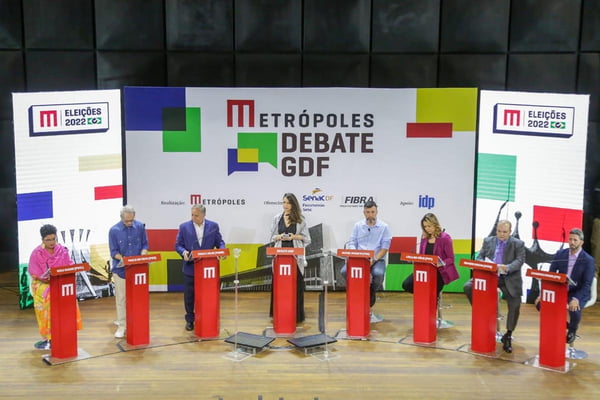 Debate do Metrópoles esquenta disputa entre candidatos ao GDF