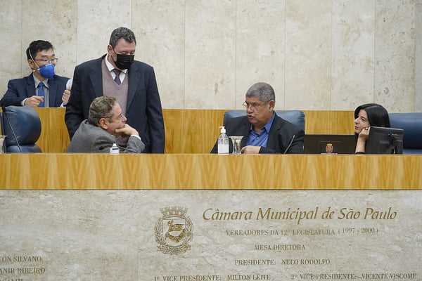 Integrantes da Mesa Diretora da Câmara dos Vereadores de São Paulo