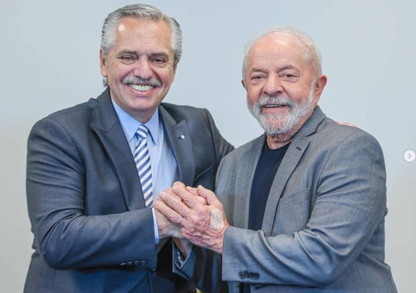 Lula e Alberto Fernández - Metrópoles