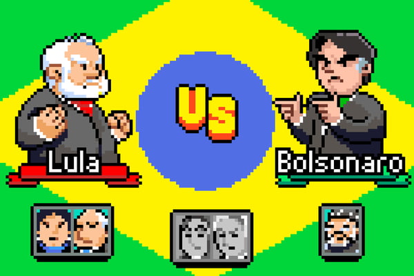 Eleições em pixels - Lula versus Bolsonaro