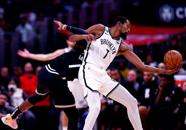 NBA: Kevin Durant comanda vitória dos Nets sobre os Clippers