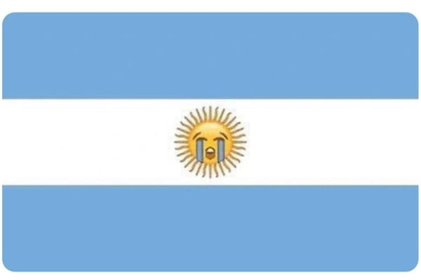 Desenho colorido mostra bandeira da Argentina vira meme após derrota para a Arábia Saudita na Copa do Mundo do Catar - Metrópoles