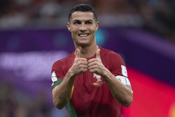 Cristiano Ronaldo deve estar em campo contra a Coreia do Sul, em jogo válido pela Copa do Mundo do Catar - Metrópoles
