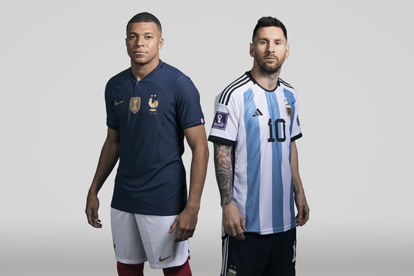 Lionel Messi e Jylian Mbappé lideram Argentina e França na final da Copa do Mundo do Catar - Metrópoles
