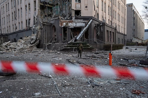 capital da Ucrania, kiev destruída pela guerra - metropoles