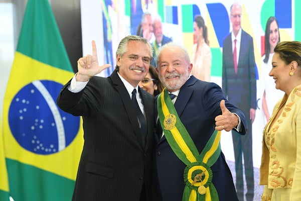 Lula e Alberto Faernandez na posse - metropoles