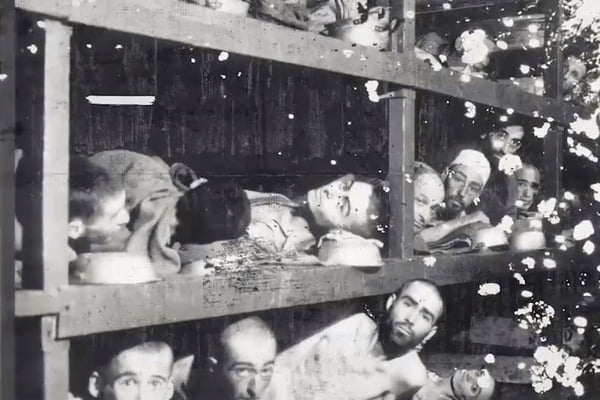 Frame e vídeo mostra judeus vítimas do holocausto - Metrópoles
