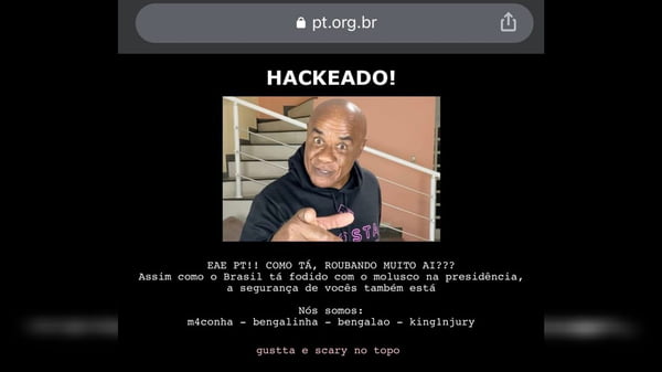 Site do PT hackeado