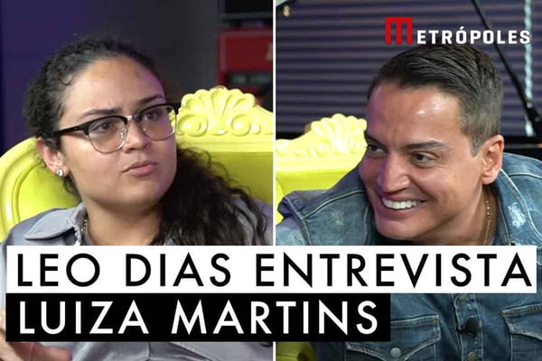 Print de capa de entrevista de Luiza Martins ao colunista Leo Dias
