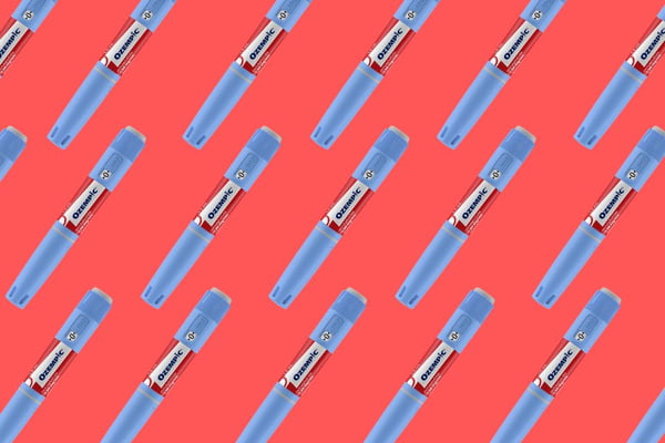 The montage shows a series of olympic syringes on a red background - Metropolis