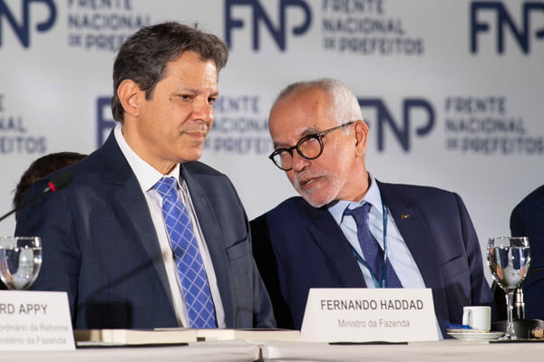 Fernando Haddad, Ministro da Fazenda do Brasil durante a 84ª Reunião Geral da FNP3