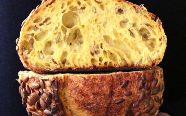 Pão de abóbora da padaria Forno Fecchio, em SP