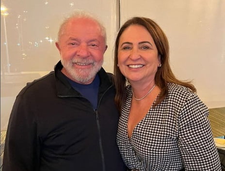 Presidente Lula e ex-senadora Kátia Abreu em Portugal