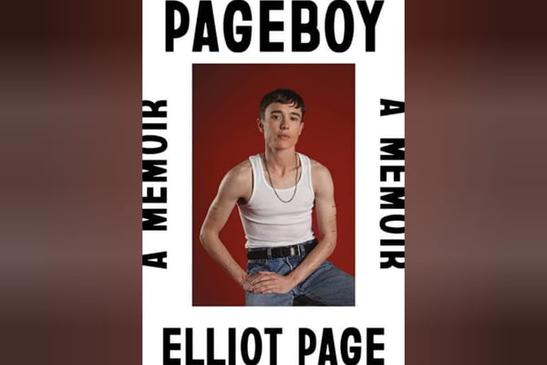 Imagem colorida do livro de Elliot Page chamado Pageboy