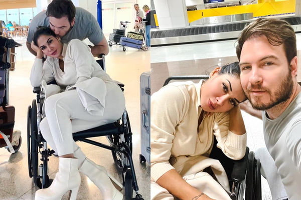 Após sumiço das redes, Maíra Cardi reaparece em cadeira de rodas