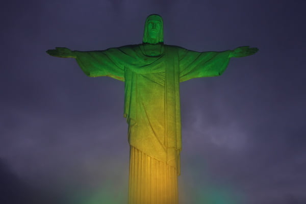 Cristo Redentor será iluminado de verde e amarelo para celebrar estreia do Brasil na Copa do Mundo Feminina - Metrópoles
