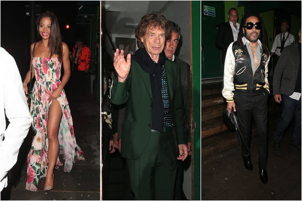 Famosos celebram os 80 anos de Mick Jagger em boate de Londres