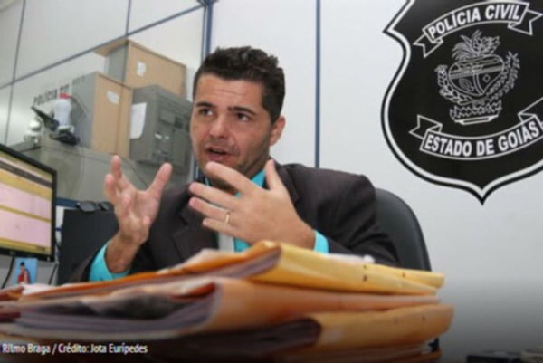 Foto colorida do delegado da Polícia Civil de Goiás Rilmo Braga - Metrópoles
