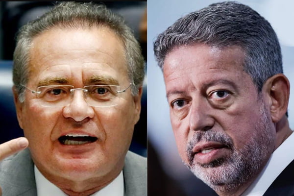 O senador Renan Calheiros e o presidente da Câmara, Arthur Lira