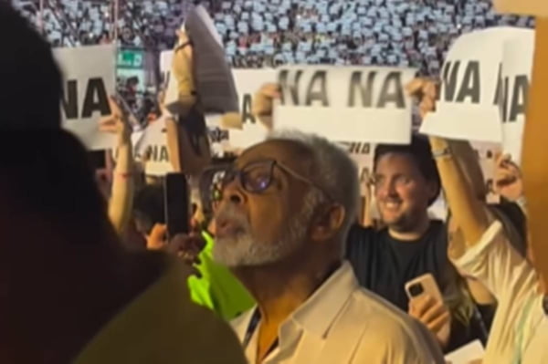 Gilberto Gil curtindo show de Paul McCartney no Rio - Metrópoles