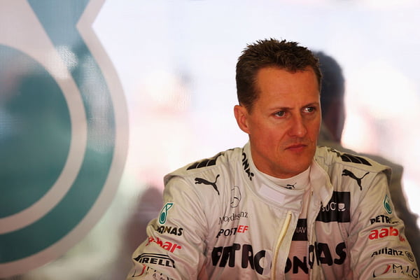 Imagem colorida do piloto Michael Schumacher, que faz 55 anos nesta quarta-feira- Metrópoles