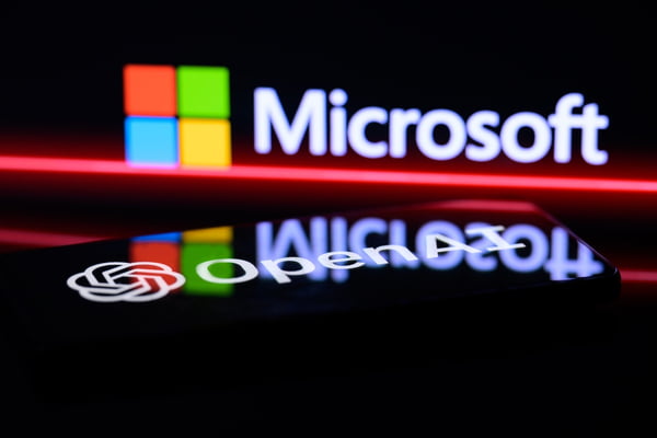Imagem colorida do logotipo da Microsoft - Metrópoles