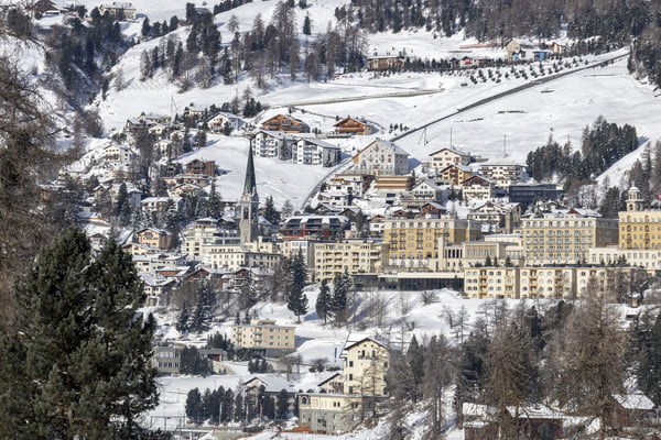 St Moritz at winter, Switzerland