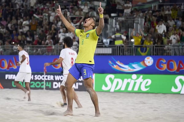 brasil na final da Copa do Mundo de futebol de areia - Metrópoles