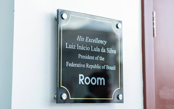 Sala em homenagem ao presidente Lula