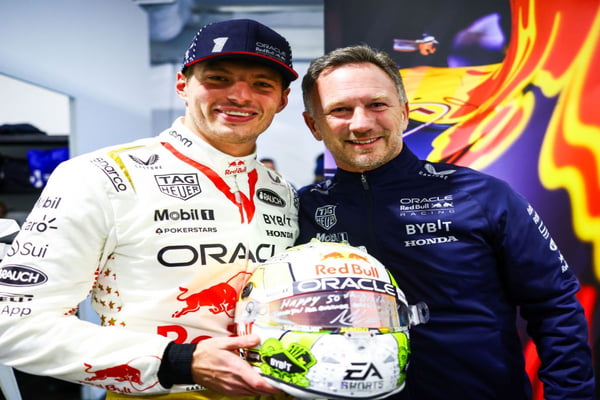 Max Verstappen e Christian Horner