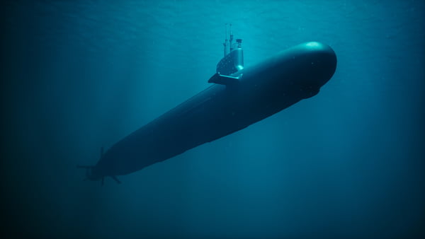 Imagem colorida de submarino nuclear brasil - Metrópoles