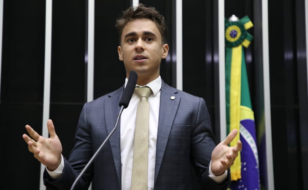 O deputado federal Nikolas Ferreira fachin - Metrópoles